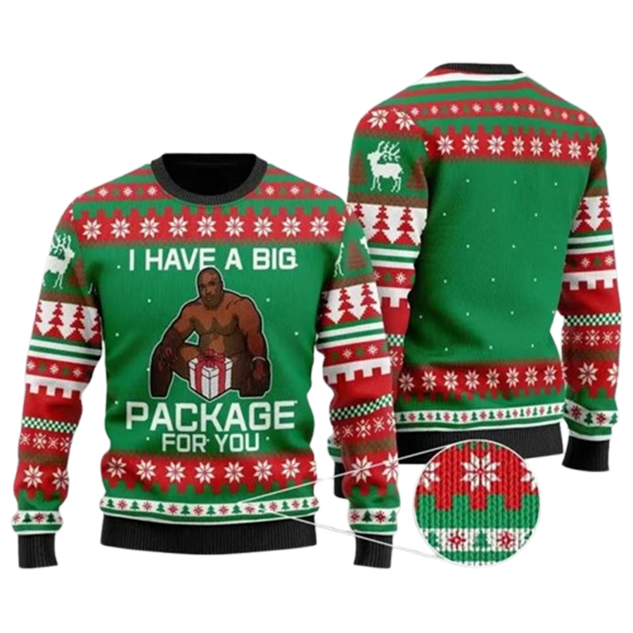 Funny Bed Room Meme Ugly Christmas Sweater