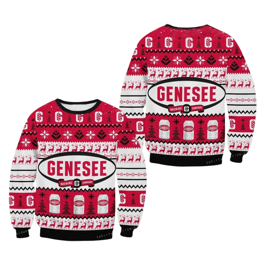 Genesee Brewing Company Chritsmas Ugly Christmas Sweater