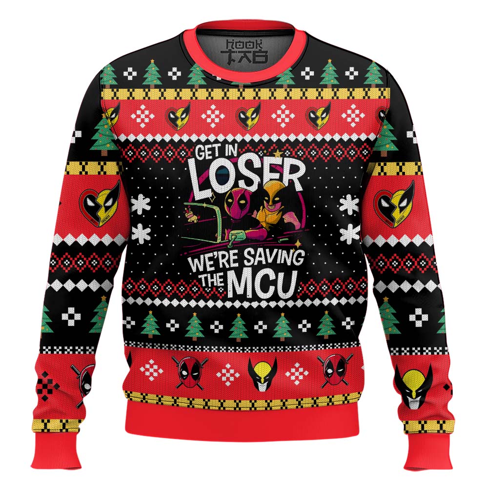 Get in Loser Deadpool Wolverine Ugly Sweater