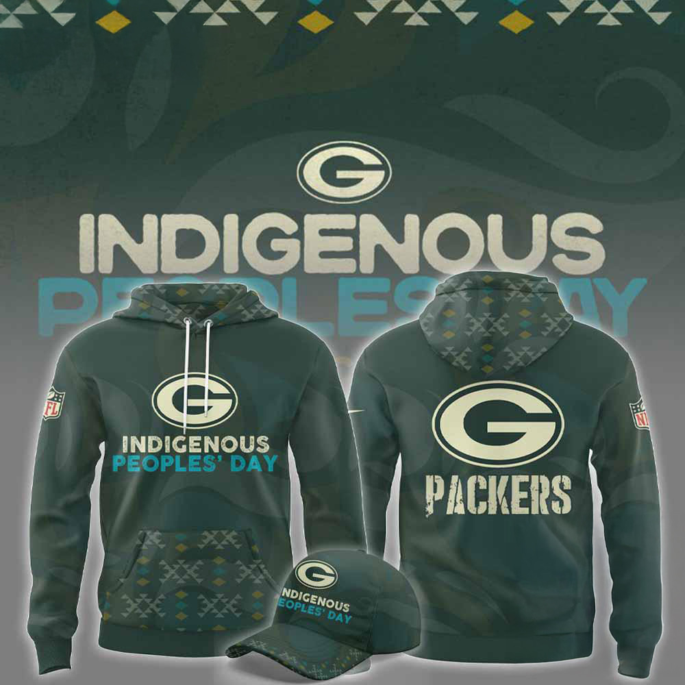 Green Bay Packers NFL 2024 Indigenous Peoples Day Hoodie Best Gift For Football Lovers