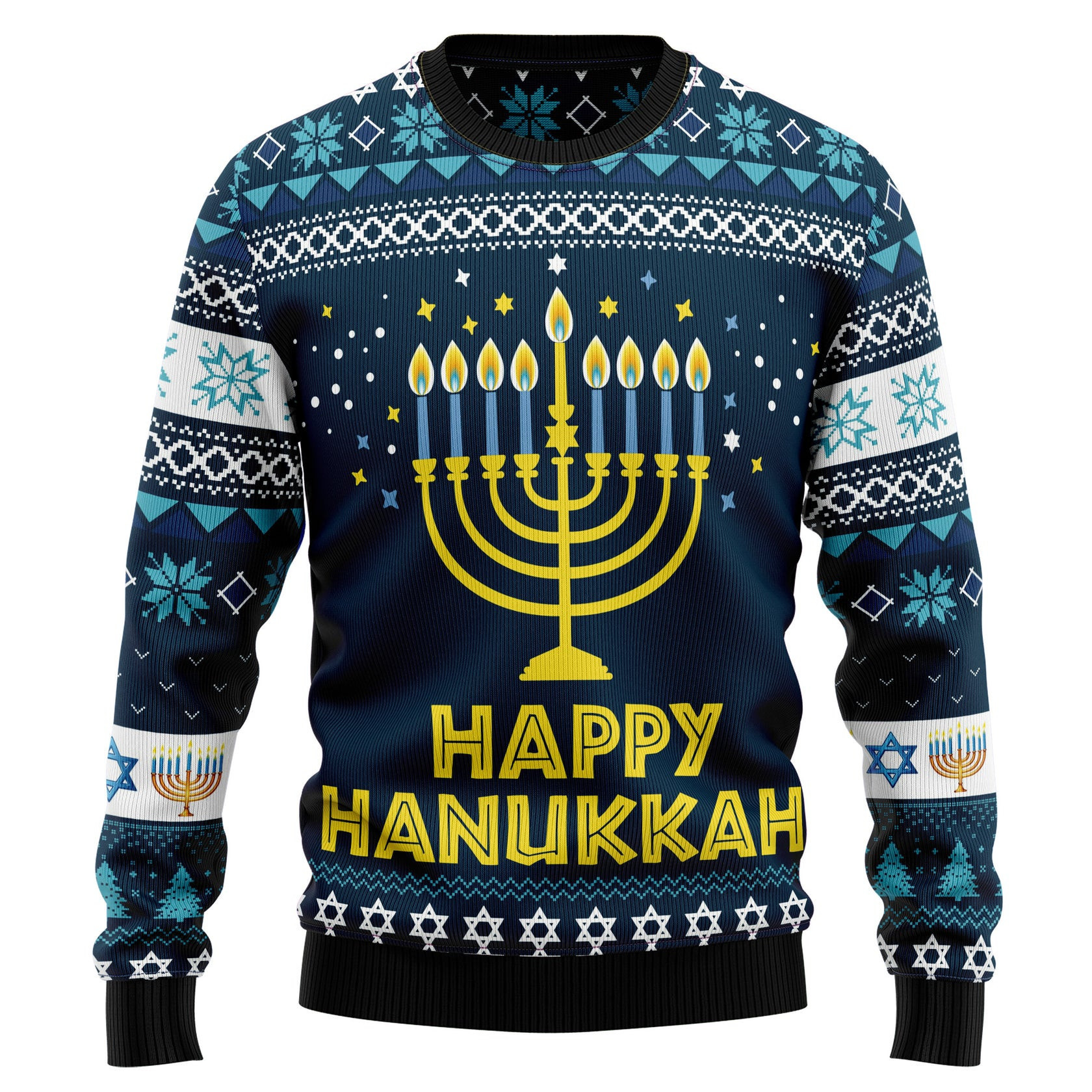 Happy Hanukkah 2023 Ugly Christmas Sweater