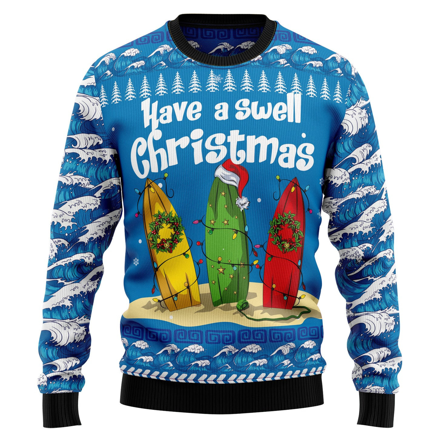 Have a Surfer Swell Christmas Ugly Christmas Sweater