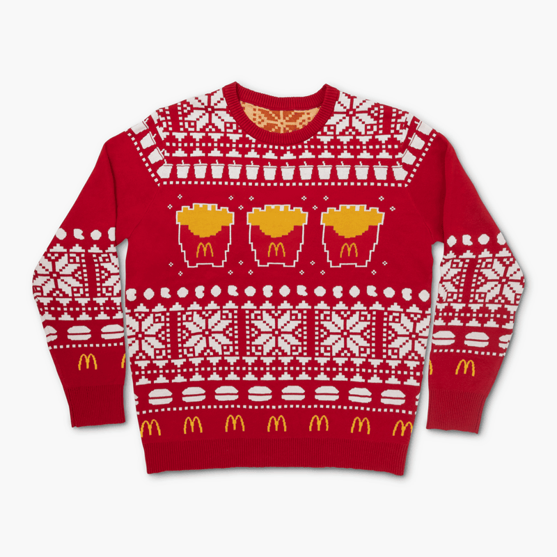 Holiday Famous Fries 2024 Ugly Christmas Sweater