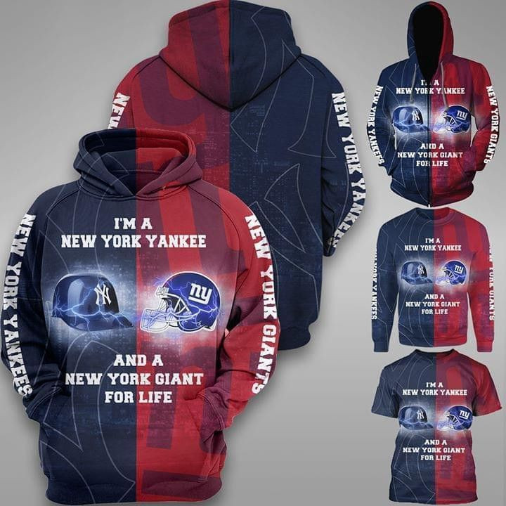 Im A New York Yankees And New York Giants Hoodie Zip Hoodie Version 1473