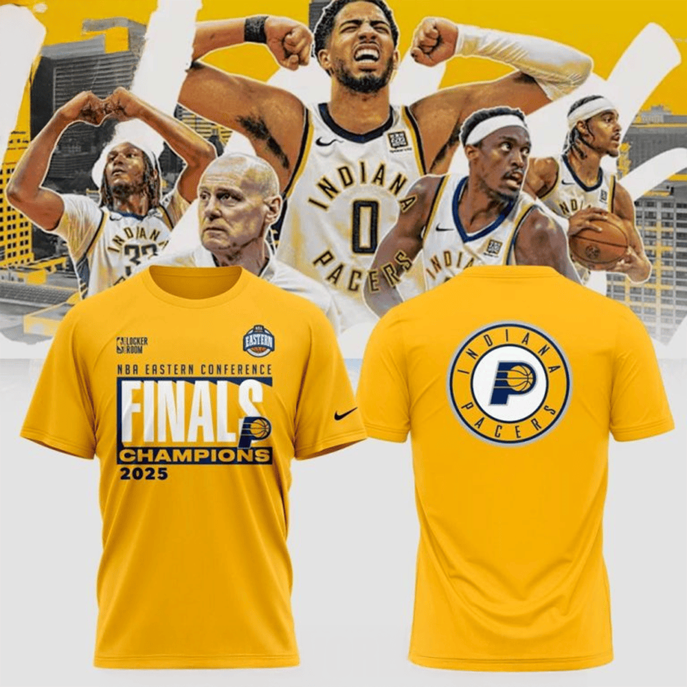 Indiana Pacers NBA Eastern Conference Finals Champions 2025 T-Shirt Indiana Pacers Merch Gifts