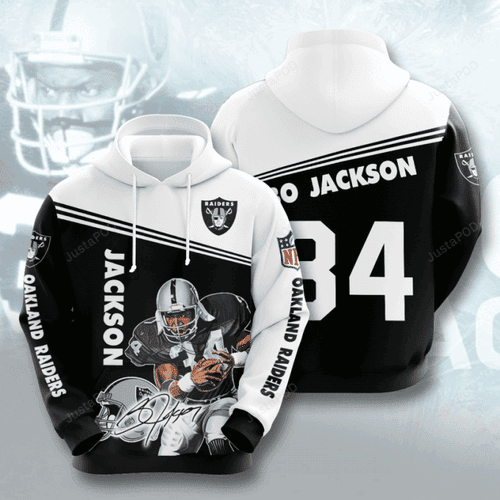 Jackson NFL Oakland 34 Raiders Hoodie Zip Hoodie Version 741