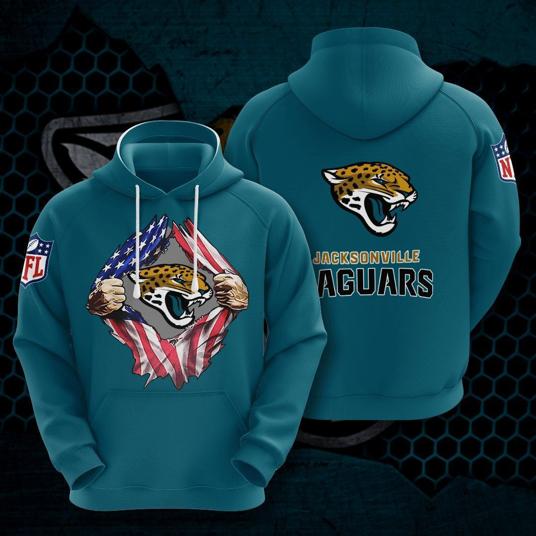 Jacksonville Jaguars Hoodie Zip Hoodie Version 867