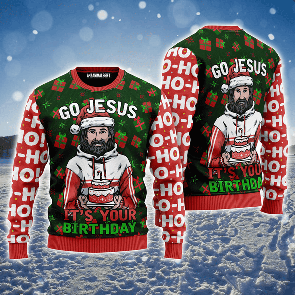 Jesus Its Your Birthday Ugly Sweater