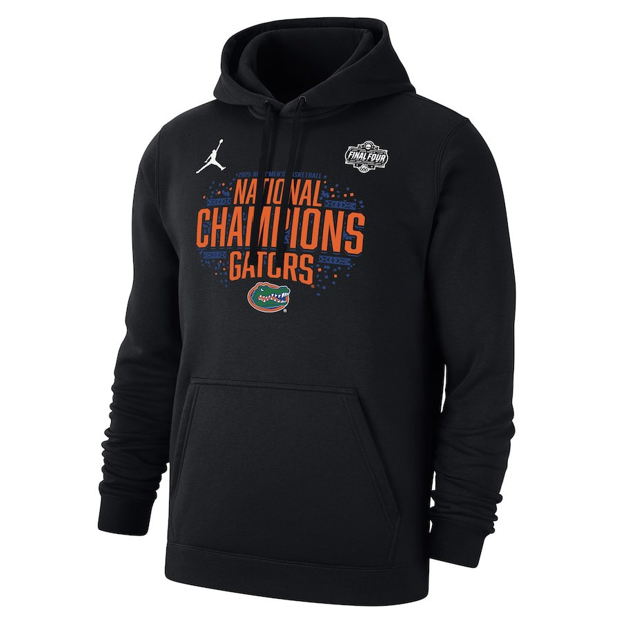 Jordan Brand Black Florida Gators 2025 NCAA Mens Basketball National Champions Hoodie Dad Gifts