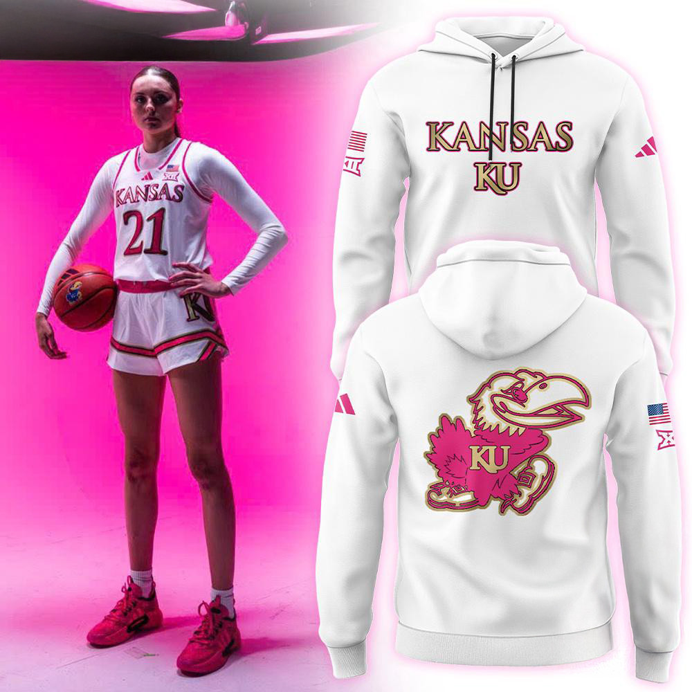 Kansas Jayhawks Womens Basketball NCAA 2025 Hoodie Gifts For Basketball Fan