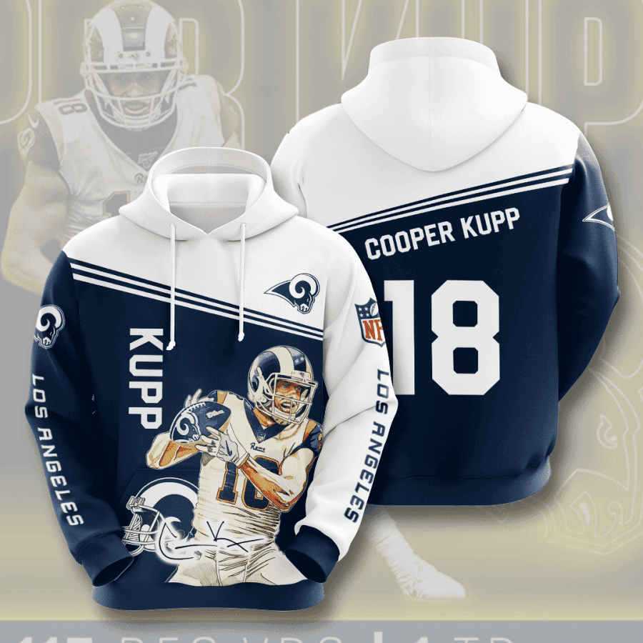 Los Angeles Rams Hoodie Zip Hoodie Version 376
