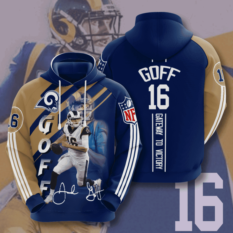 Los Angeles Rams Hoodie Zip Hoodie Version 474
