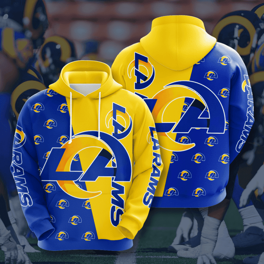 Los Angeles Rams Hoodie Zip Hoodie Version 544