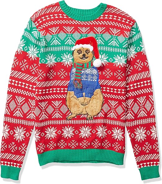 Meerkat Santa Christmas Ugly Sweater