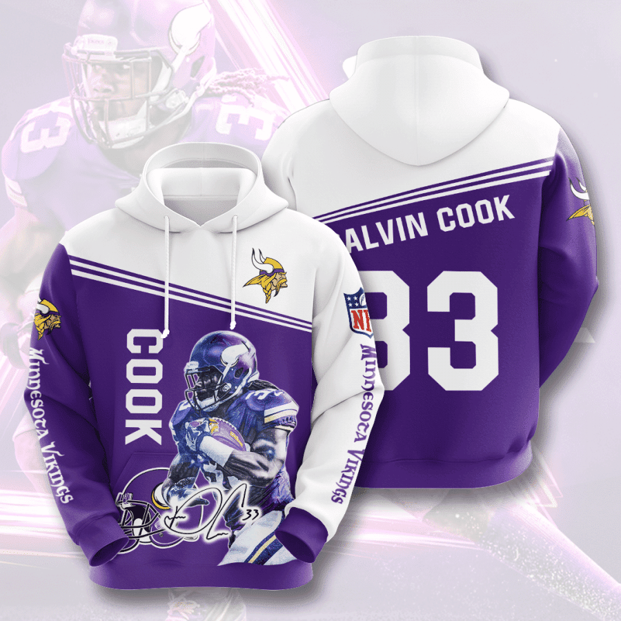 Minnesota Vikings Dalvin Cook 33 Hoodie