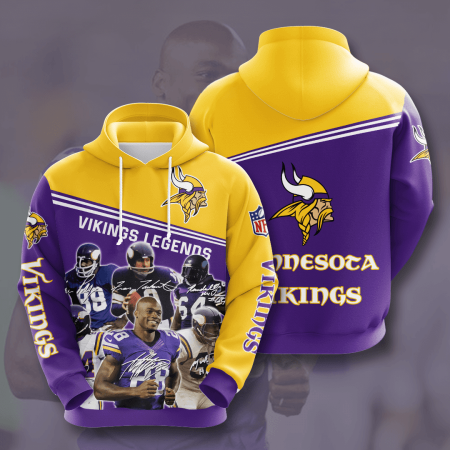 Minnesota Vikings Legend Players NFL Football Team Hoodie
