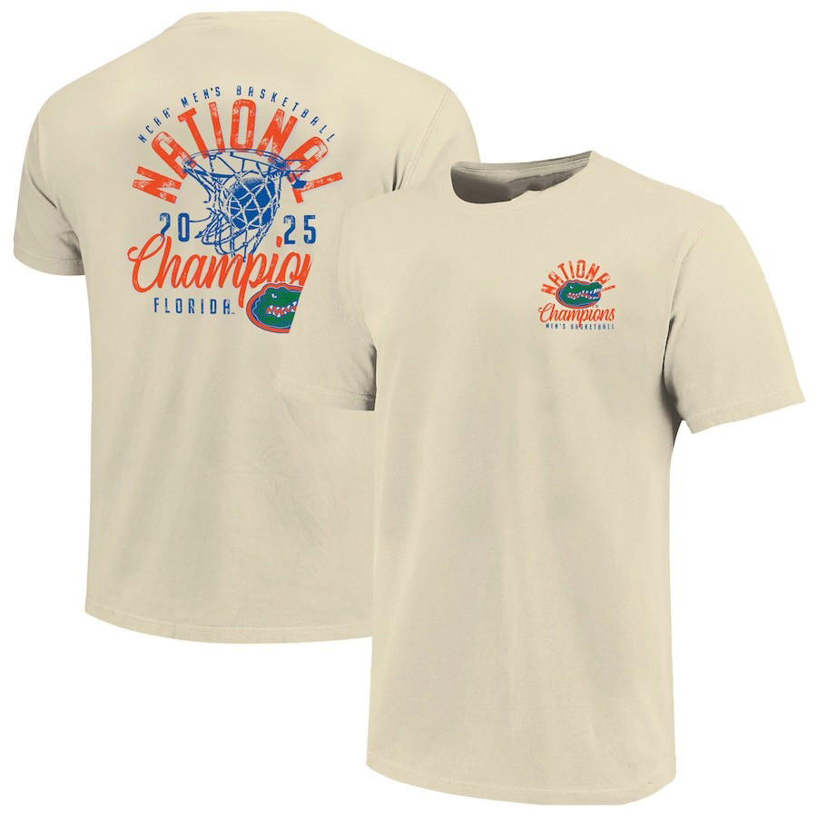Natural Florida Gators 2025 NCAA Mens Basketball National Champions T-Shirt Gifts For Son