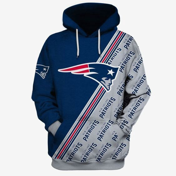 New England Patriots NFL Football Many Logo Hoodie Zip Hoodie