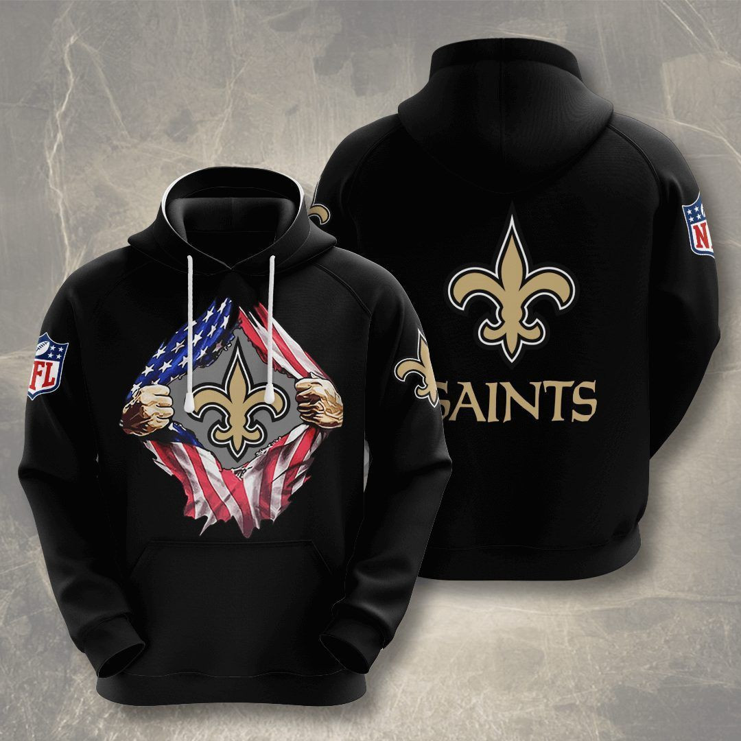 New Orleans Saints Hoodie Zip Hoodie Version 1217
