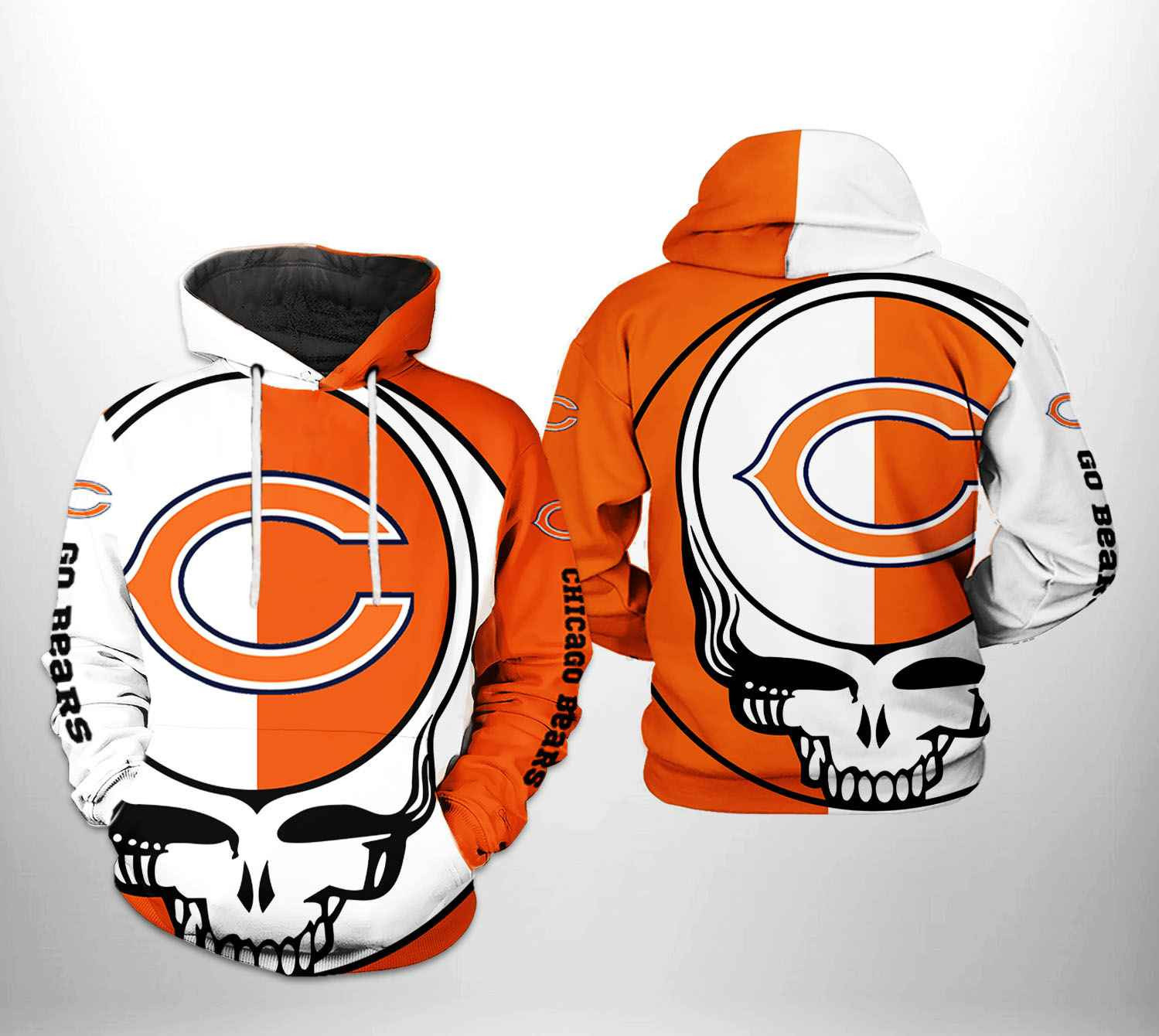 NFL Chicago Bears NFL Grateful Dead Hoodie Zip Hoodie