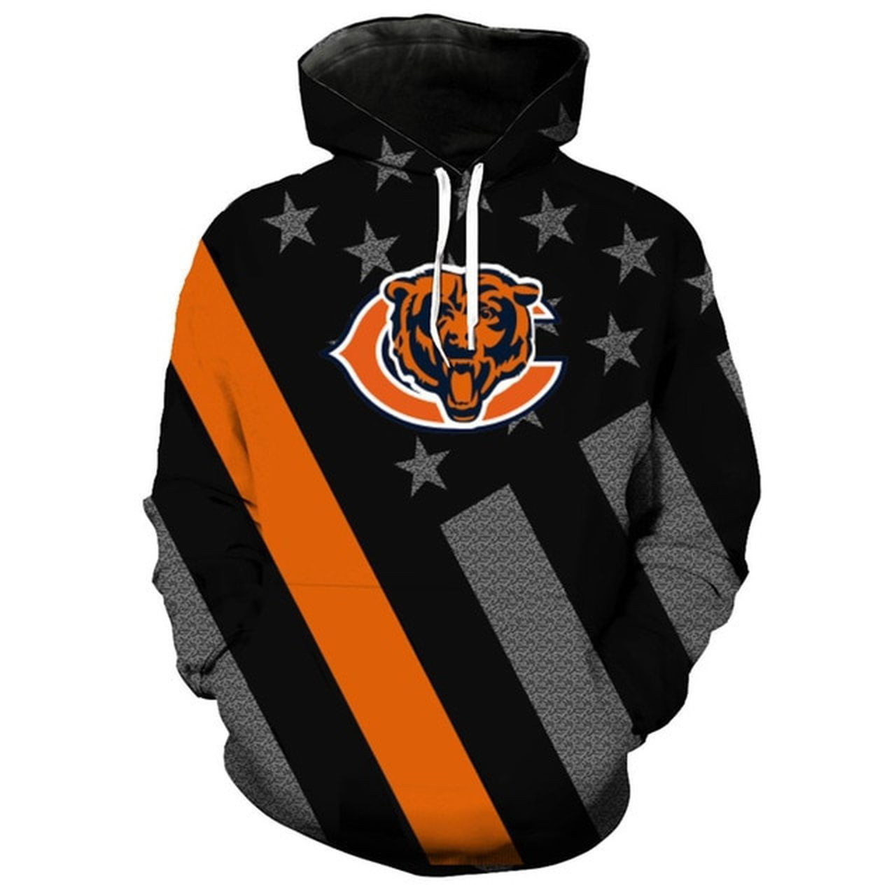 NFL Chicago Bears NFL Hoodie Zip Hoodie Version 2545