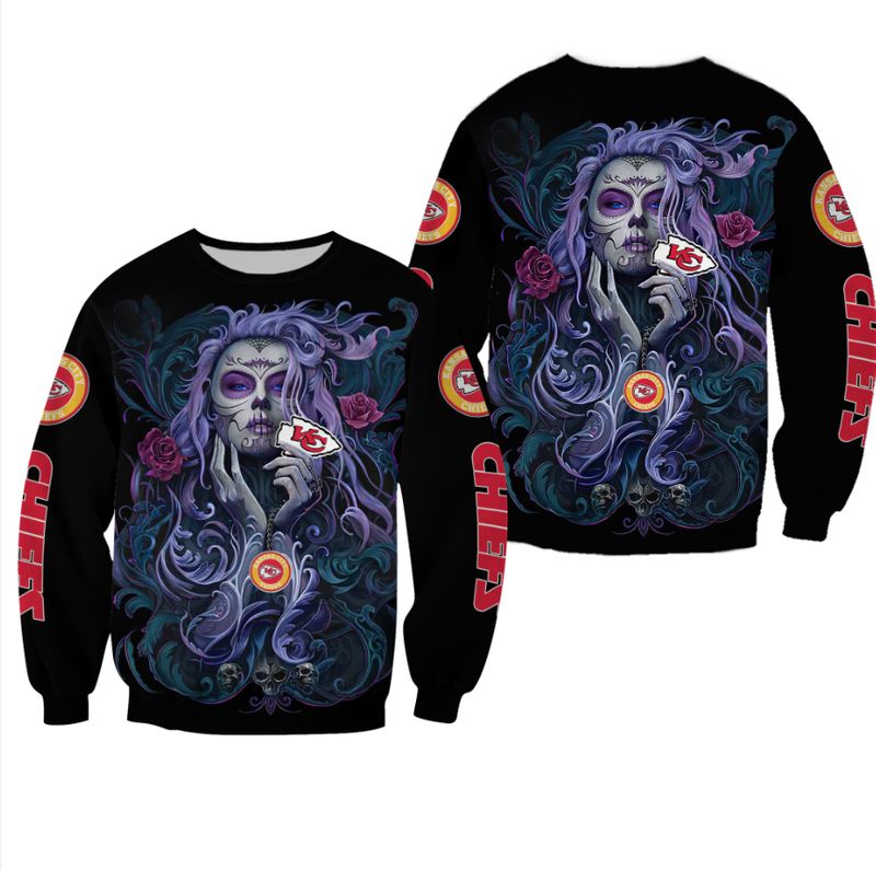 NFL Kansas City Chiefs Limited Edition All Over Print Sweatshirt Hoodie Zipped Hoodie Version 69