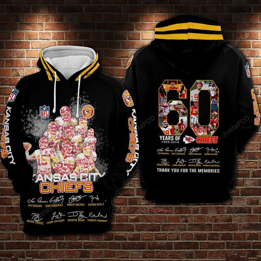 NFL Kansas City Chiefs Nfl Football Black Hoodie Zip Hoodie