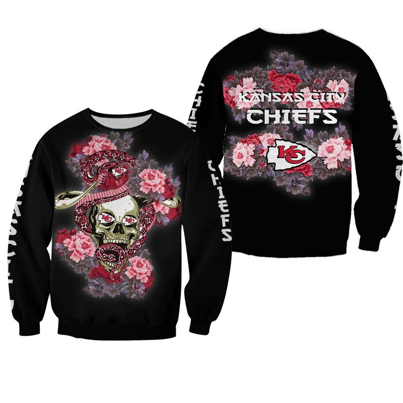 NFL Kansas City Chiefs Sugar Skull Hoodie 2