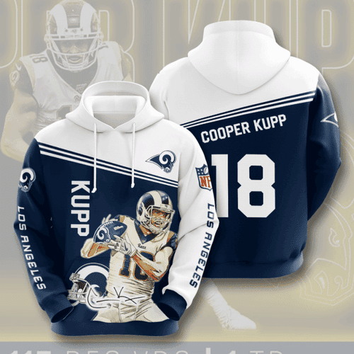 NFL Los Angeles Rams Hoodie Zip Hoodie Version 52