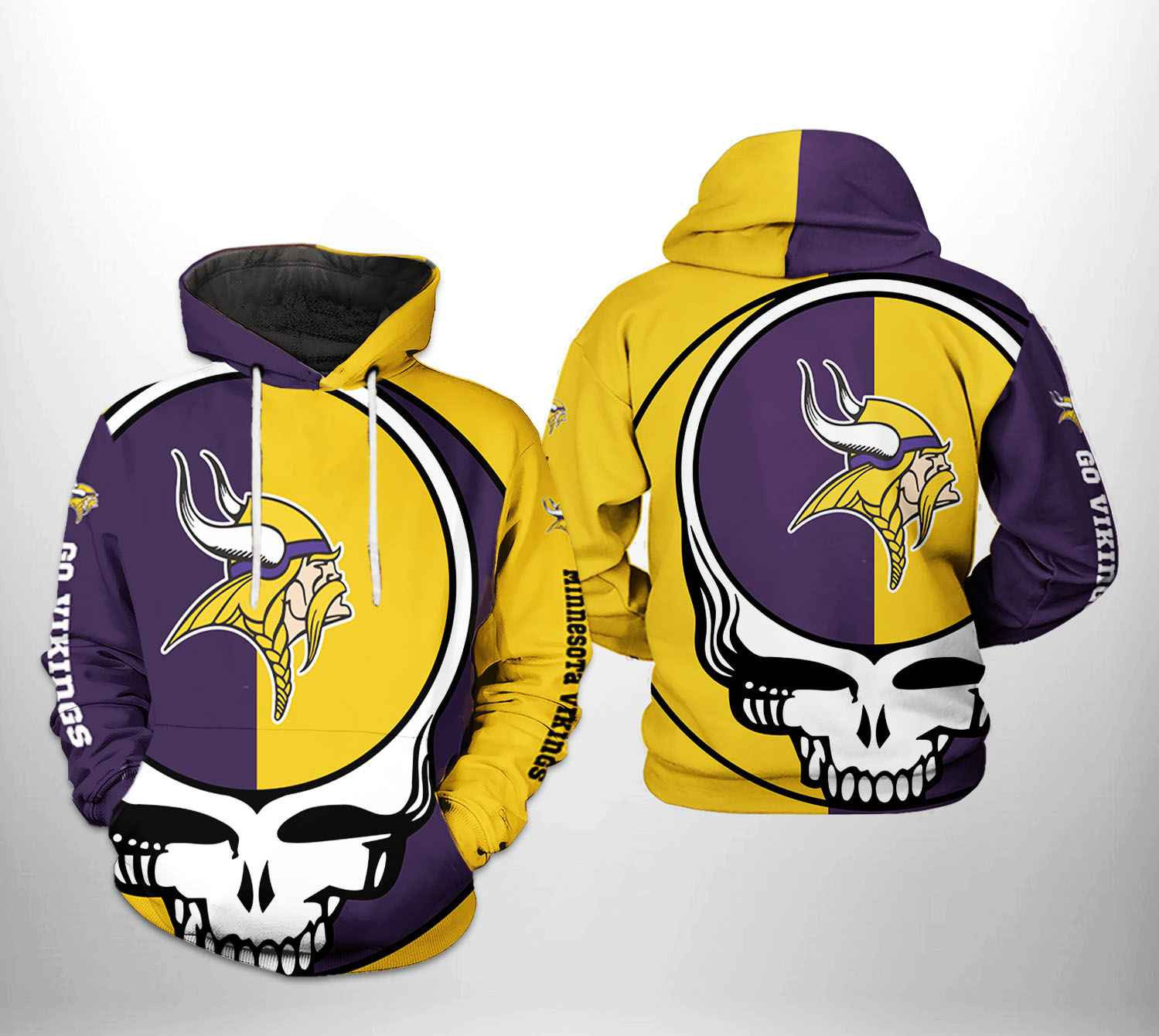 NFL Minnesota Vikings NFL Grateful Dead Hoodie Zip Hoodie