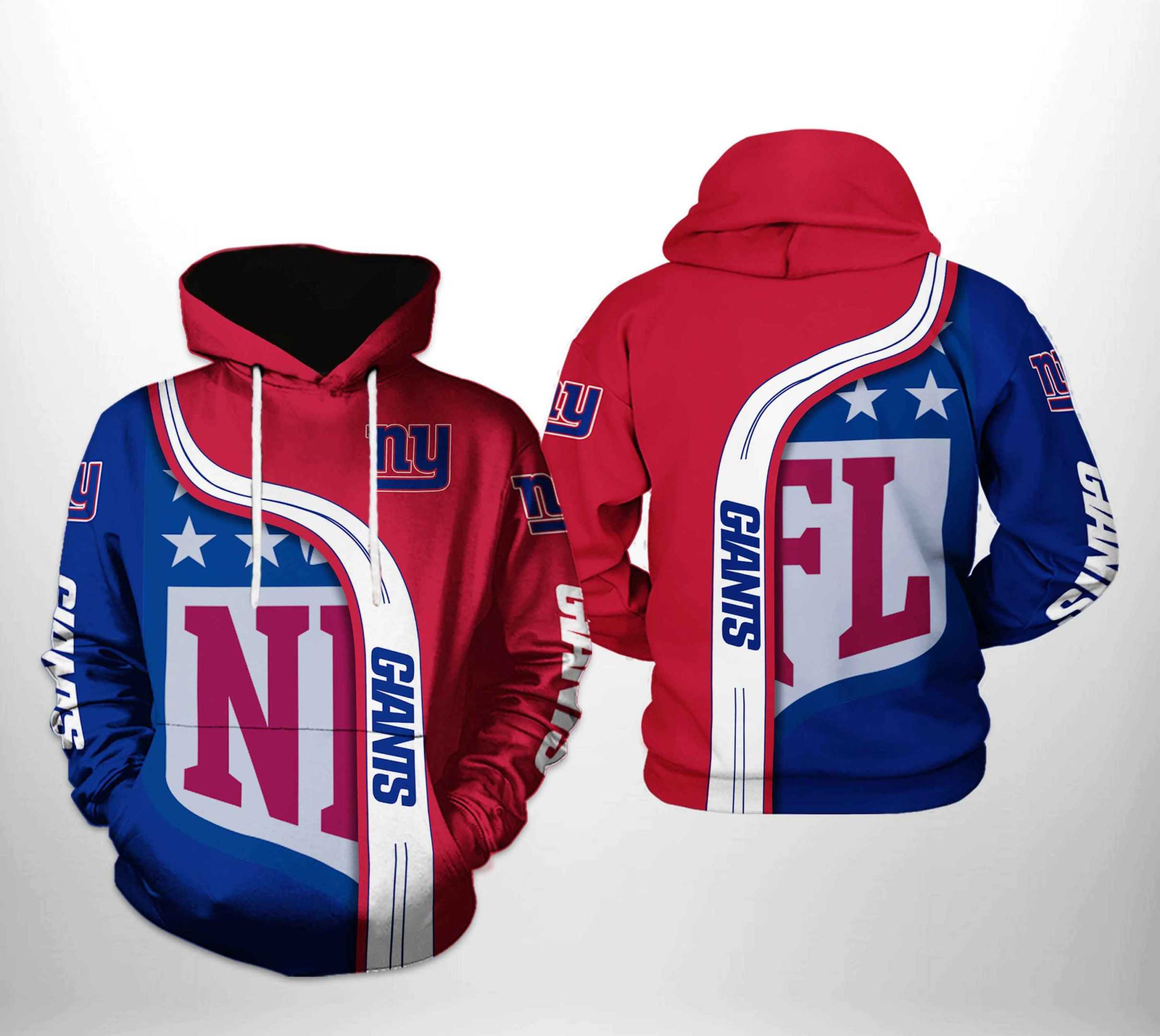NFL New York Giants NFL Team Hoodie Zip Hoodie Version 1183