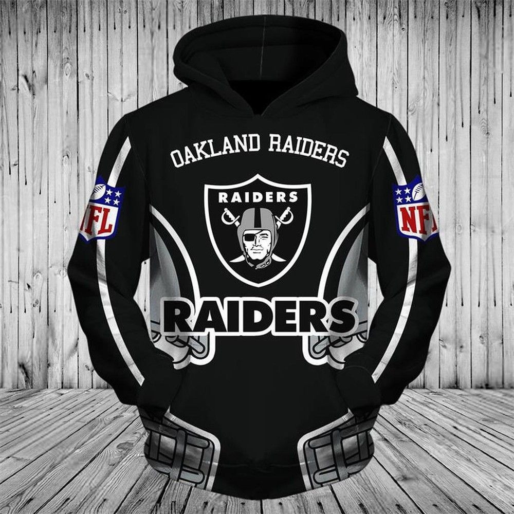 NFL Oakland Raiders Hoodie Zip Hoodie Version 1023