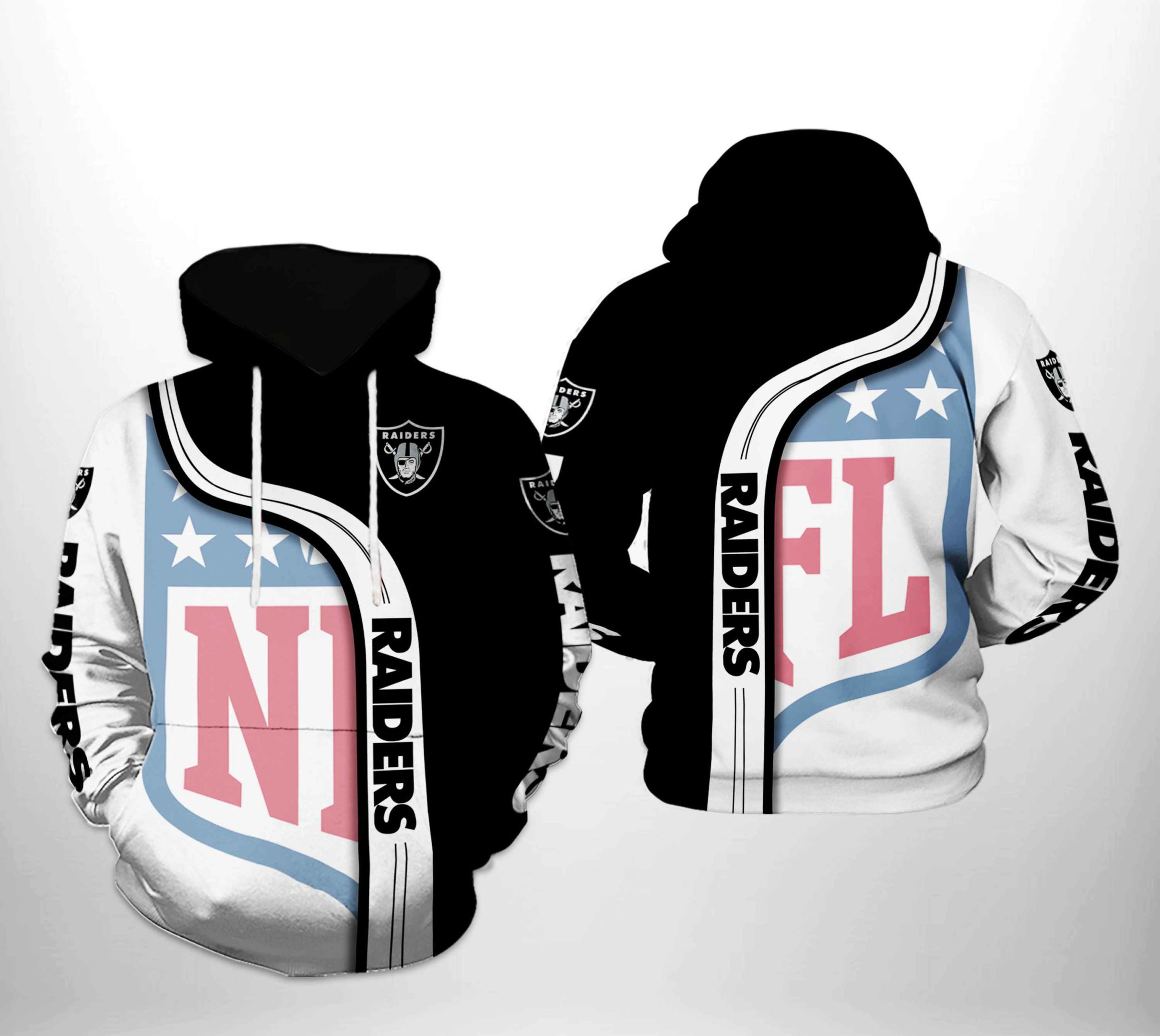 NFL Oakland Raiders NFL Team Hoodie Zip Hoodie Version 2353