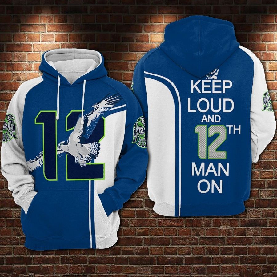 NFL Seattle Seahawks Nfl Football Sam Adkins Hoodie Zip Hoodie Version 2140