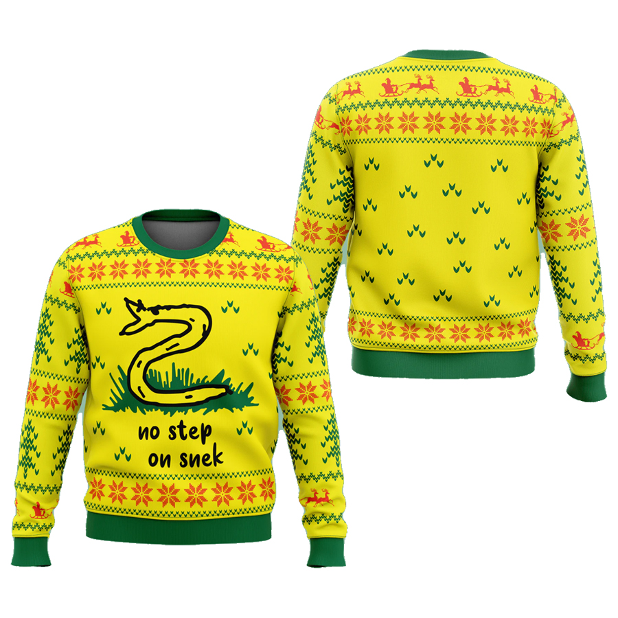 No Step On Snek Ugly Christmas Sweater