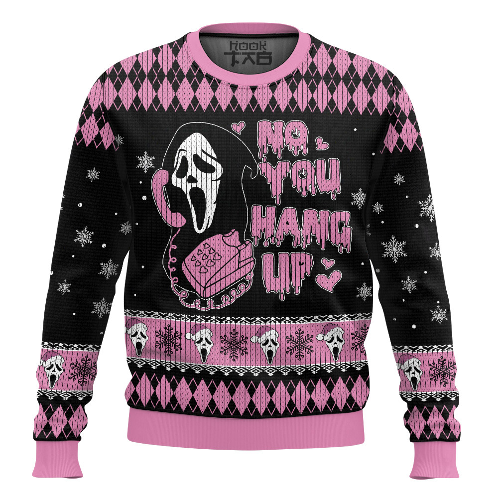 No you Hang Up Ghostface Ugly Sweater