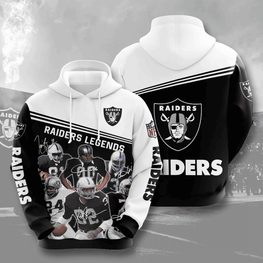 Oakland Raiders NFL Hoodie Zip Hoodie V4
