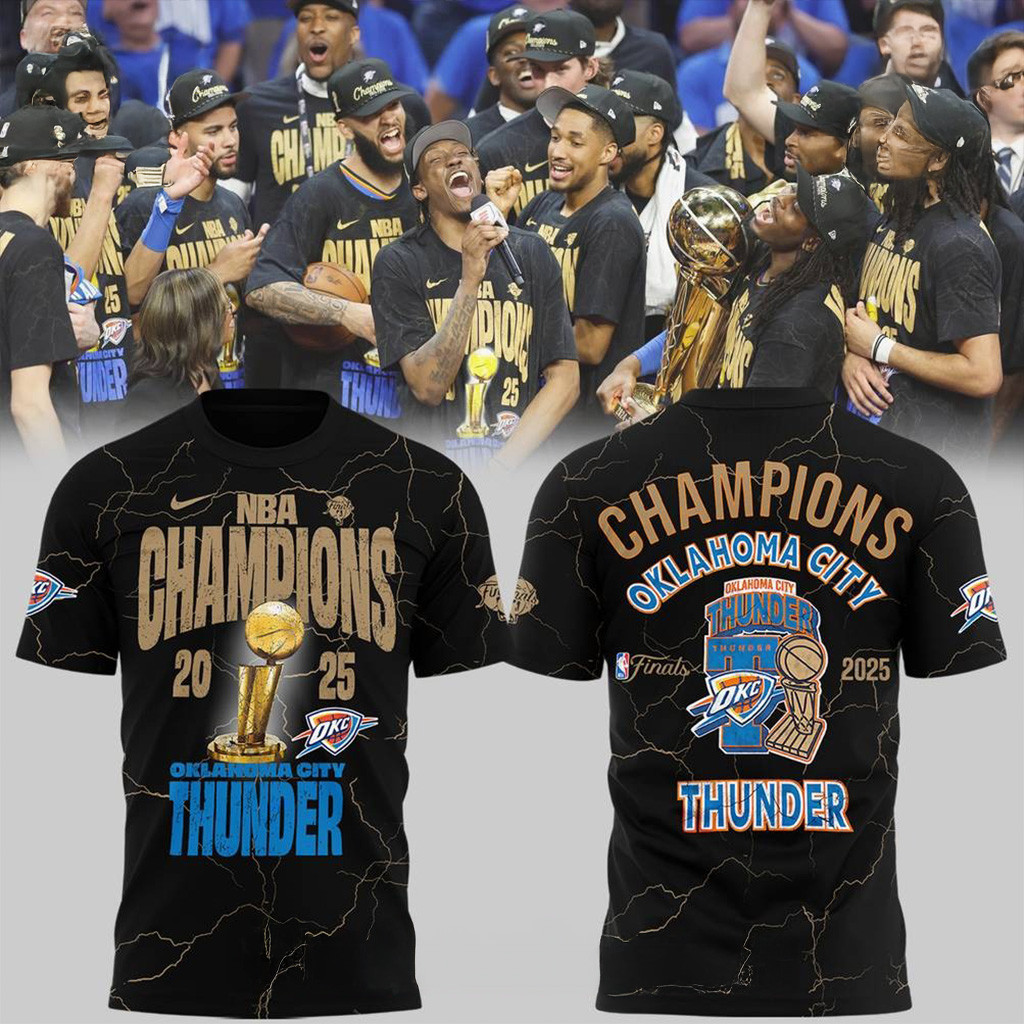 Oklahoma City Thunder NBA Champions Special Shirt OKC Merch Cool Gifts For Basketball Fans