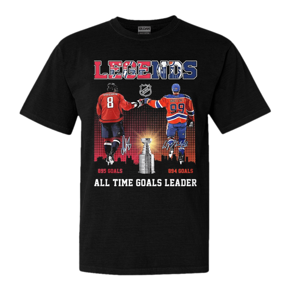 Ovechkin And Gretzky Legends NHL T-Shirt Fathers Day Gifts For Husband