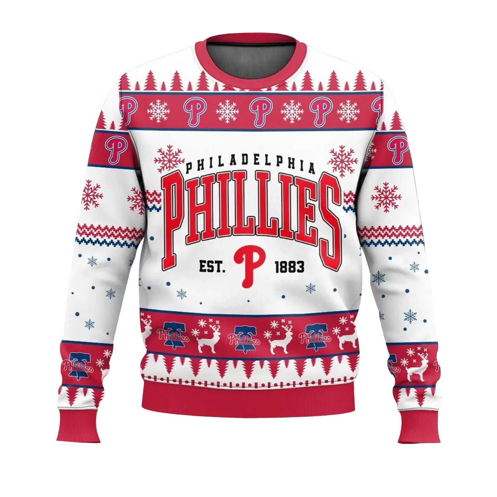 Philadelphia Phillies Baseball Christmas Ugly Sweater