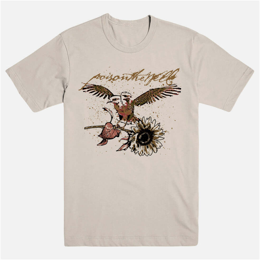 Poison The Well Merch Sunflower Bird Shirt Poison The Well Shirt FatherS Day Gifts For Metal Music Lovers