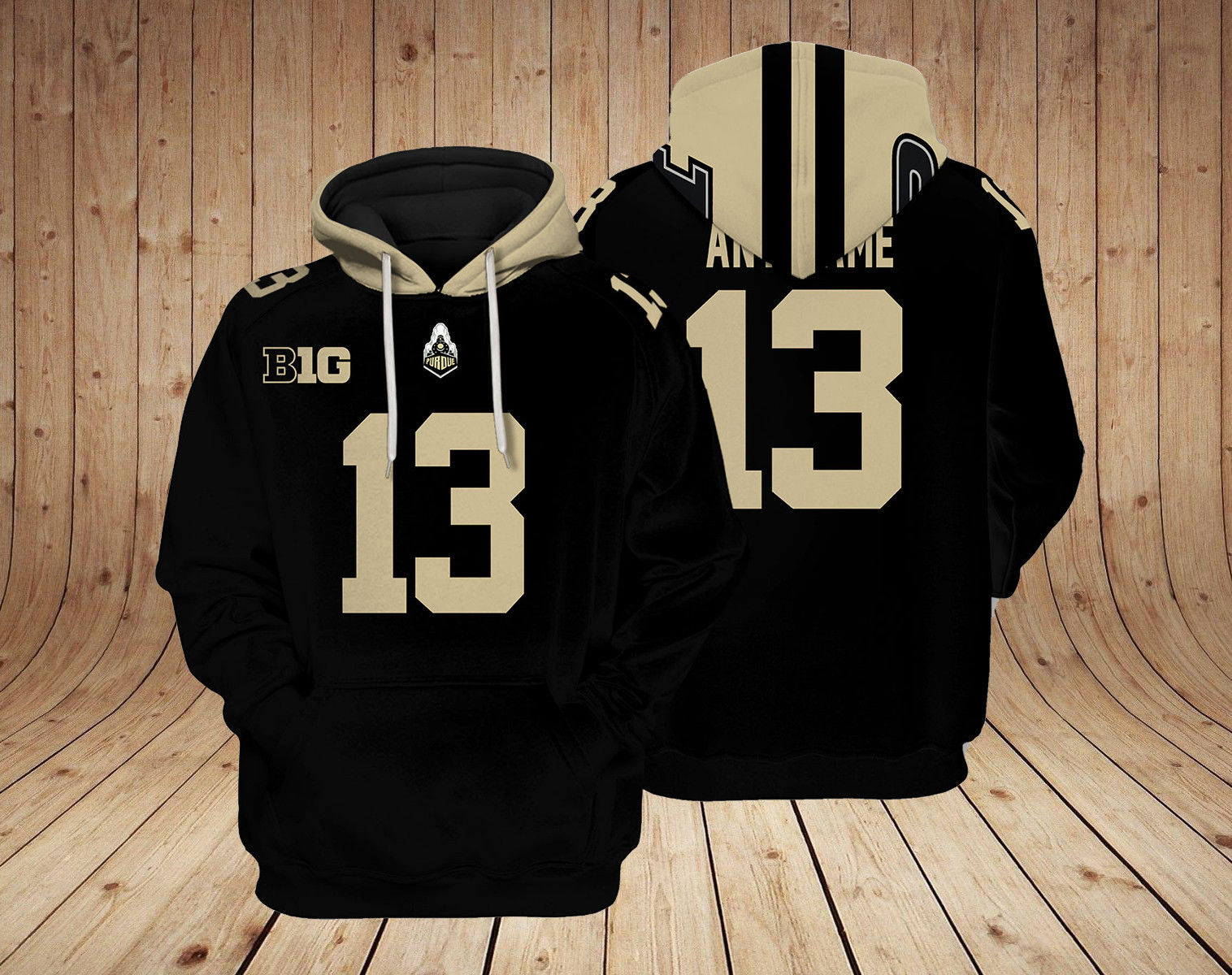 Purdue Boilermakers NCAA Custom 3D Hoodie BL37083