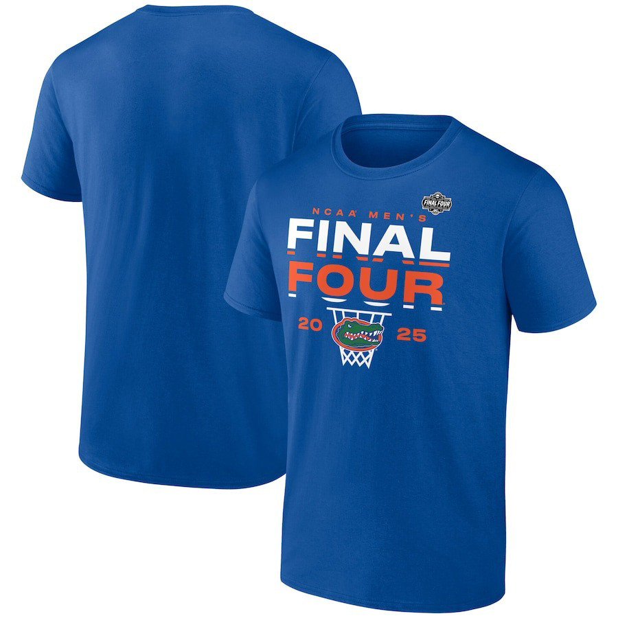Royal Florida Gators 2025 NCAA Mens Basketball Tournament March Madness Final Four T-Shirt