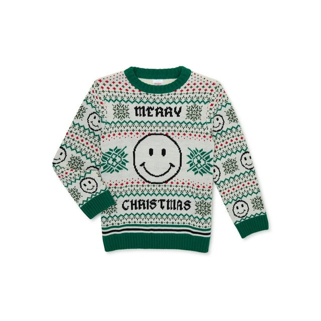 Smiley Face Merry Christmas Ugly Sweater