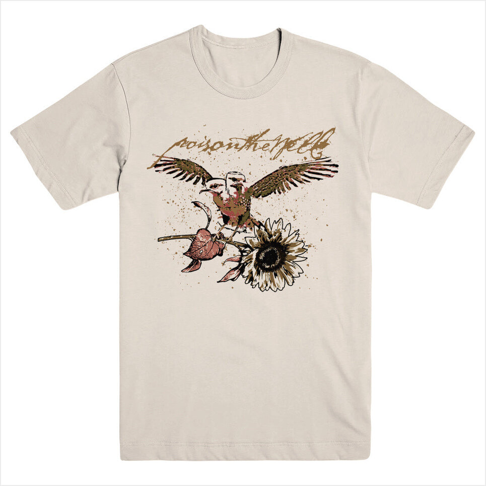 Sunflower Bird Shirt Poison The Well Merch Poison The Well Shirt FatherS Day Gifts For Metal Music Lovers