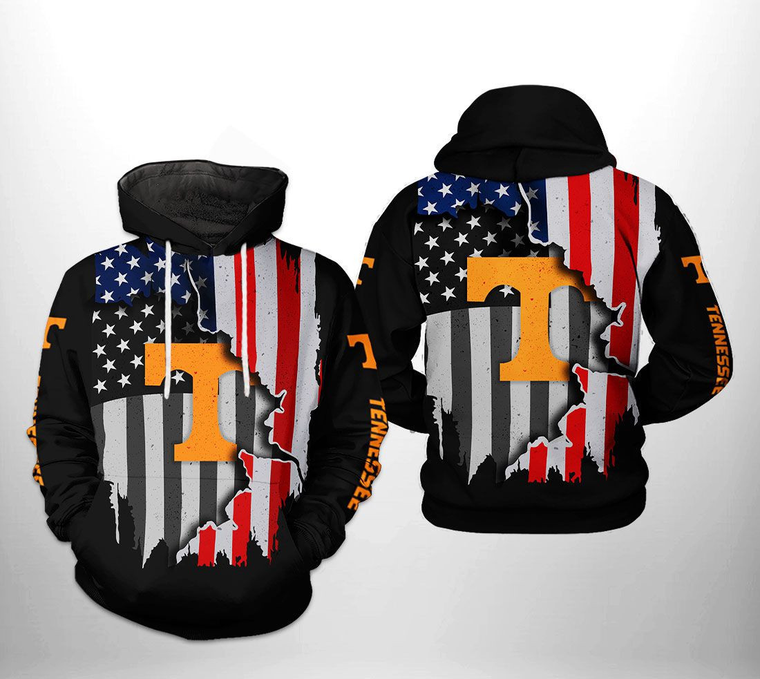 Tennessee Volunteers NCAA US Flag Hoodie Zip Hoodie Version 447