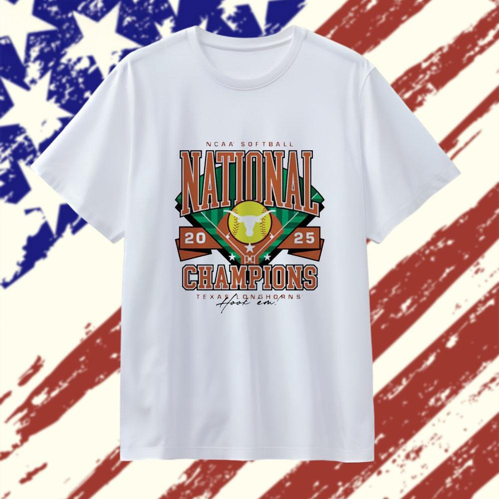 Texas Longhorns 2025 NCAA Softball Womens College World Series Champions Hook Em Shirt