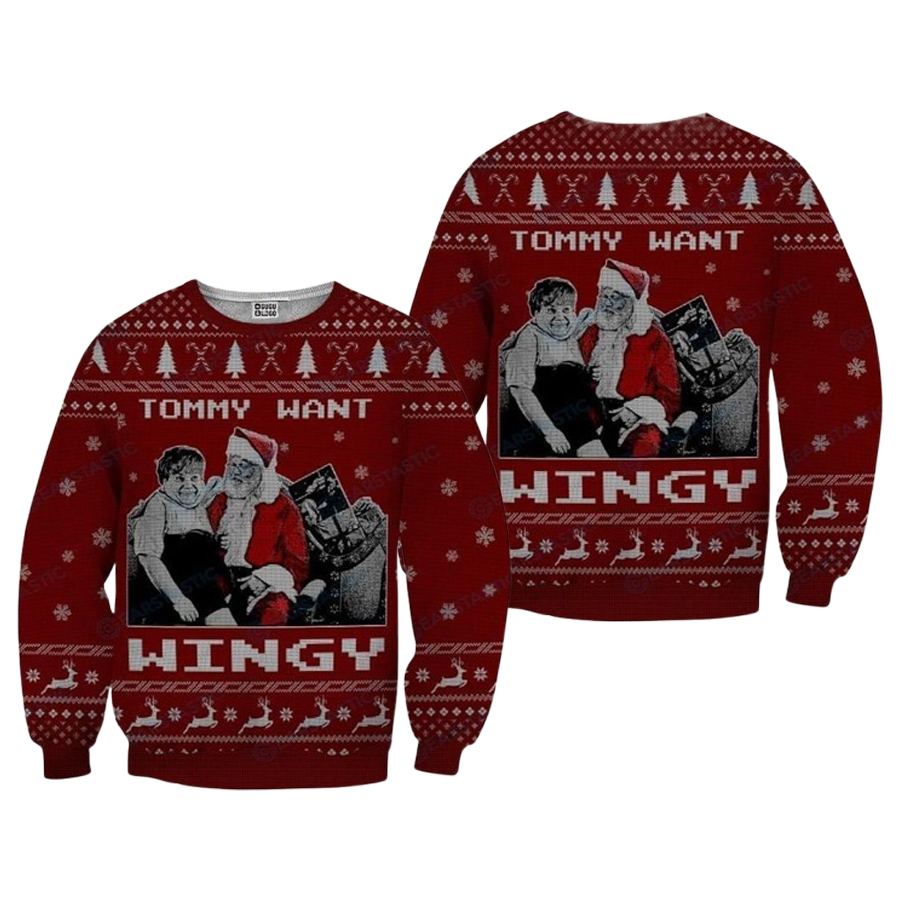 Tommy Want Wingy Tommy Boy Ugly Christmas Sweater