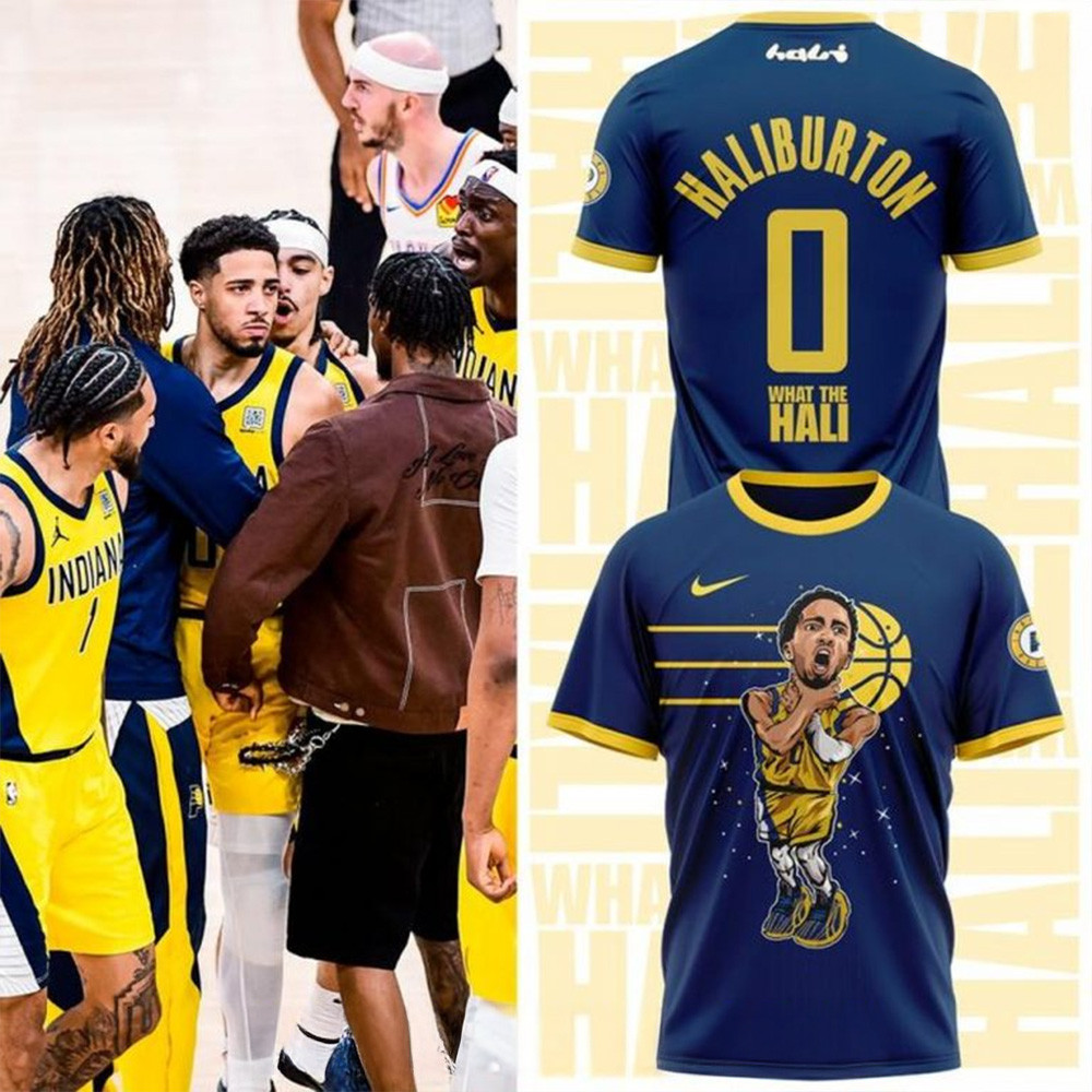 Tyrese Haliburton What the Hali NBA Finals 2025 T-Shirt Gifts For Basketball Fan