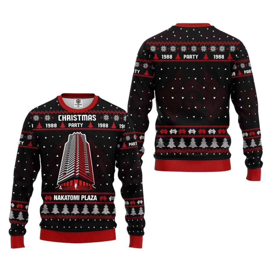 1988 Nakatomi Plaza Ugly Christmas Sweater